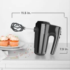 Black & Decker Helix 5-Speed Hand Mixer, Black -Cheap Cookware Store black decker helix 5 speed hand mixer black 7