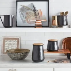 Black Eggshell Bamboo Wood Serving Bowl, Small -Cheap Cookware Store black eggshell bamboo wood serving bowl small 3