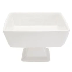 Blanc De Blanc White Ceramic Pedestal Serving Bowl, 13.5" -Cheap Cookware Store blanc de blanc white ceramic pedestal serving bowl 13.5 2