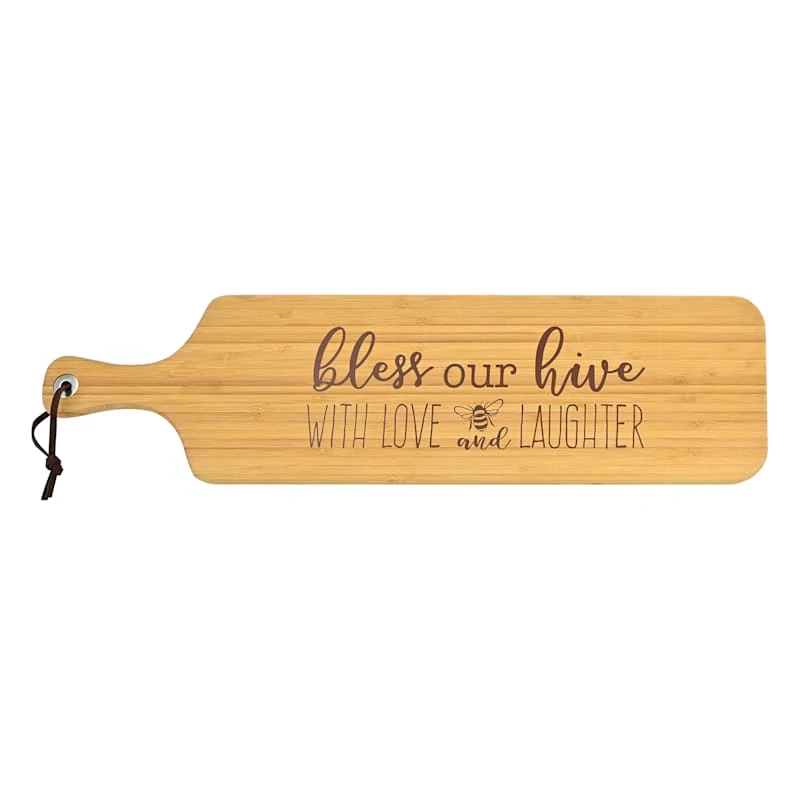 Bless Our Hive Bamboo Wood Serving Board, 23" 3 Bless Our Hive Bamboo Wood Serving Board, 23"
