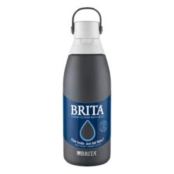 Brita Premium Filtering Stainless Steel Carbon Water Bottle, 32oz