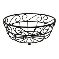 Bronze Scroll Fruit Basket