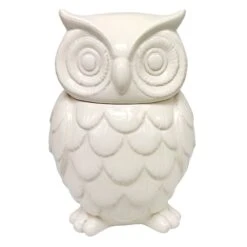 Ceramic Owl Cookie Jar, 10.5"