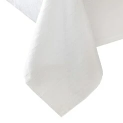 Cypress Round White Tablecloth, 70" -Cheap Cookware Store cypress round white tablecloth 70 1