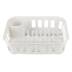 Dish Drying Rack, Light Grey