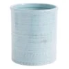 Distress Aqua Utensil Crock 1 Distress Aqua Utensil Crock -Cheap Cookware Store distress aqua utensil crock
