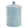 Distressed Aqua Canister, 10"