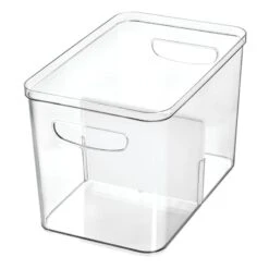 Divided Clear Crisp Bin, 12x8