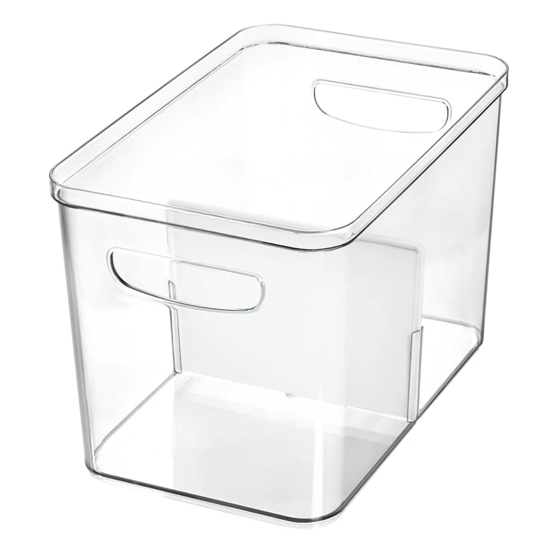 Divided Clear Crisp Bin, 12x8 3 Divided Clear Crisp Bin, 12x8