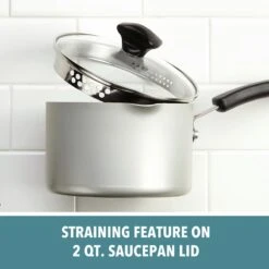 Farberware 15-Piece Cookstart Diamondmax Non-Stick Cookware Set, Silver -Cheap Cookware Store farberware 15 piece cookstart diamondmax non stick cookware set silver 2