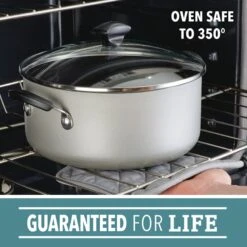 Farberware 15-Piece Cookstart Diamondmax Non-Stick Cookware Set, Silver -Cheap Cookware Store farberware 15 piece cookstart diamondmax non stick cookware set silver 4