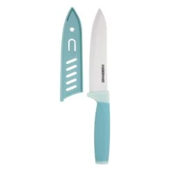 Farberware Aqua Ceramic Chef Knife, 6"