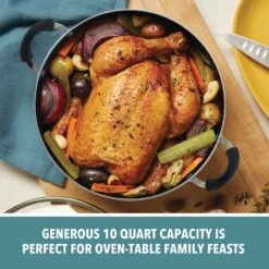 Farberware Cookstart Non-Stick Silver Covered Stockpot, 10.5qt -Cheap Cookware Store farberware cookstart non stick silver covered stockpot 10.5qt 2