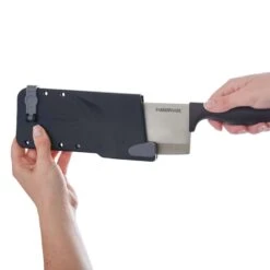 Farberware EdgeKeeper Black Cleaver Knife, 6" -Cheap Cookware Store farberware edgekeeper black cleaver knife 6 3