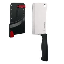 Farberware Edgekeeper Cleaver With Self-Sharpening Sleeve, 6"