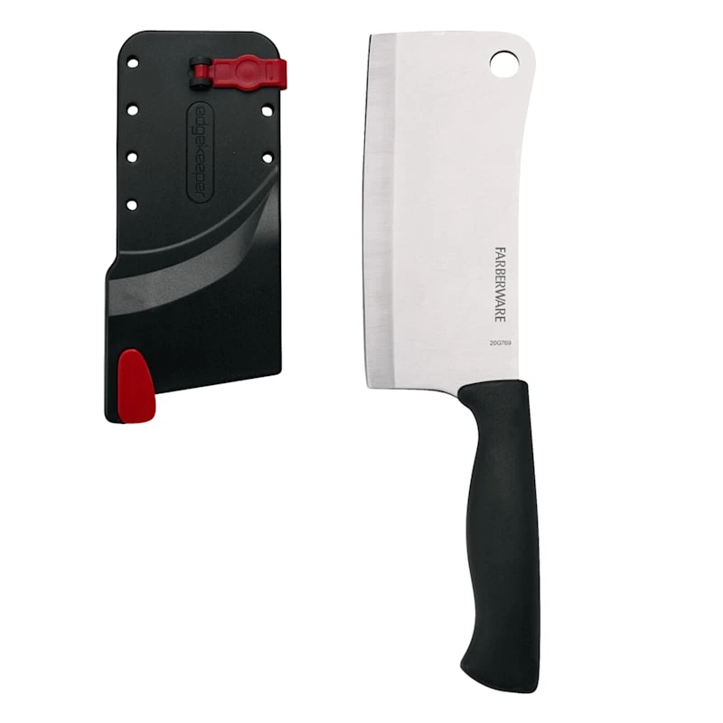 Farberware Edgekeeper Cleaver With Self-Sharpening Sleeve, 6" 3 Farberware Edgekeeper Cleaver With Self-Sharpening Sleeve, 6"