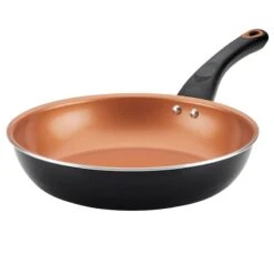Farberware Glide Nonstick Black & Copper Ceramic Frying Pan, 10"