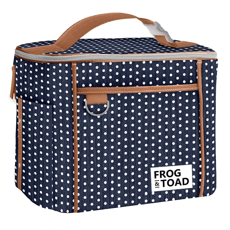 Fit & Fresh Promenade Navy With White Polka Dots Lunch Tote Kit 3 Fit & Fresh Promenade Navy With White Polka Dots Lunch Tote Kit