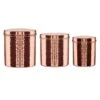Found & Fable Set Of 3 Hammered Copper Canisters 1 Found & Fable Set Of 3 Hammered Copper Canisters -Cheap Cookware Store found fable set of 3 hammered copper canisters