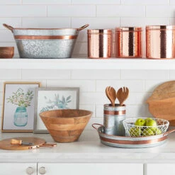 Found & Fable Set Of 3 Hammered Copper Canisters 11 Found & Fable Set Of 3 Hammered Copper Canisters -Cheap Cookware Store found fable set of 3 hammered copper canisters 4