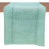 Grace Mitchell Dyed Jute With Lace Trim Green Table Runner, 72" 1 Grace Mitchell Dyed Jute With Lace Trim Green Table Runner, 72" -Cheap Cookware Store grace mitchell dyed jute with lace trim green table runner 72