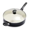 Green Pan Rio Black Covered Frying Pan, 5qt -Cheap Cookware Store green pan rio black covered frying pan 5qt
