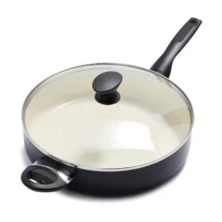 Green Pan Rio Black Covered Frying Pan, 5qt
