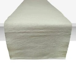 Green Ribbed Table Runner, 72"