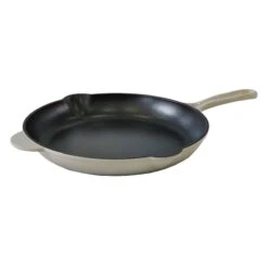 Grey Enameled Cast Iron Fry Pan, 10"