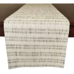 Grey Yarn Dyed Table Runner, 72"