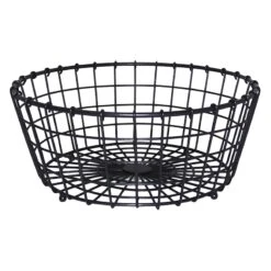 Grid Pattern Iron Wire Basket, Large