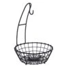 Grid Pattern Iron Wire Fruit Basket With Banana Hanger -Cheap Cookware Store grid pattern iron wire fruit basket with banana hanger