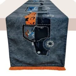 Halloween Truck Table Runner, 72"