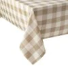Heather & Ivory Buffalo Check Tablecloth, 52x70 -Cheap Cookware Store heather ivory buffalo check tablecloth 52x70 1