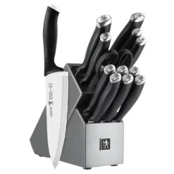 Henckels Silvercap 14-Piece Never Needs Sharpening Knife Block Set