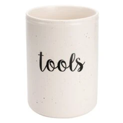 Honeybloom Farmhouse Speckled Stoneware Tools Utensil Crock