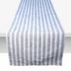 Honeybloom Infinity Blue Striped Table Runner, 72"