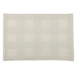 Honeybloom Set Of 4 Almond Checked Placemat -Cheap Cookware Store honeybloom set of 4 almond checked placemat 2