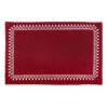Honeybloom Set Of 4 Bordered Red Placemats