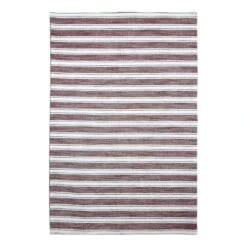 Honeybloom Set Of 4 Red Pear Striped Placemats