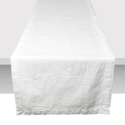 Honeybloom White Table Runner, 72"