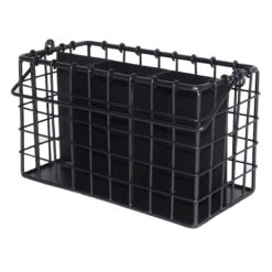 Iron Wire Grid Pattern Utensil Caddy