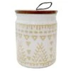 Ivory Tribal Canister, Small -Cheap Cookware Store ivory tribal canister small