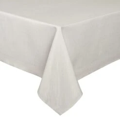Ivory Tweed Tablecloth, 60x84