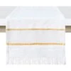 Kenya Gold Striped Fringe Table Runner, 14x72 2 Kenya Gold Striped Fringe Table Runner, 14x72 -Cheap Cookware Store kenya gold striped fringe table runner 14x72 1