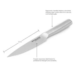 Kitchenaid Gourmet Stainless Steel Serrated Utility Knife, 5" 10 Kitchenaid Gourmet Stainless Steel Serrated Utility Knife, 5" -Cheap Cookware Store kitchenaid gourmet stainless steel serrated utility knife 5 3