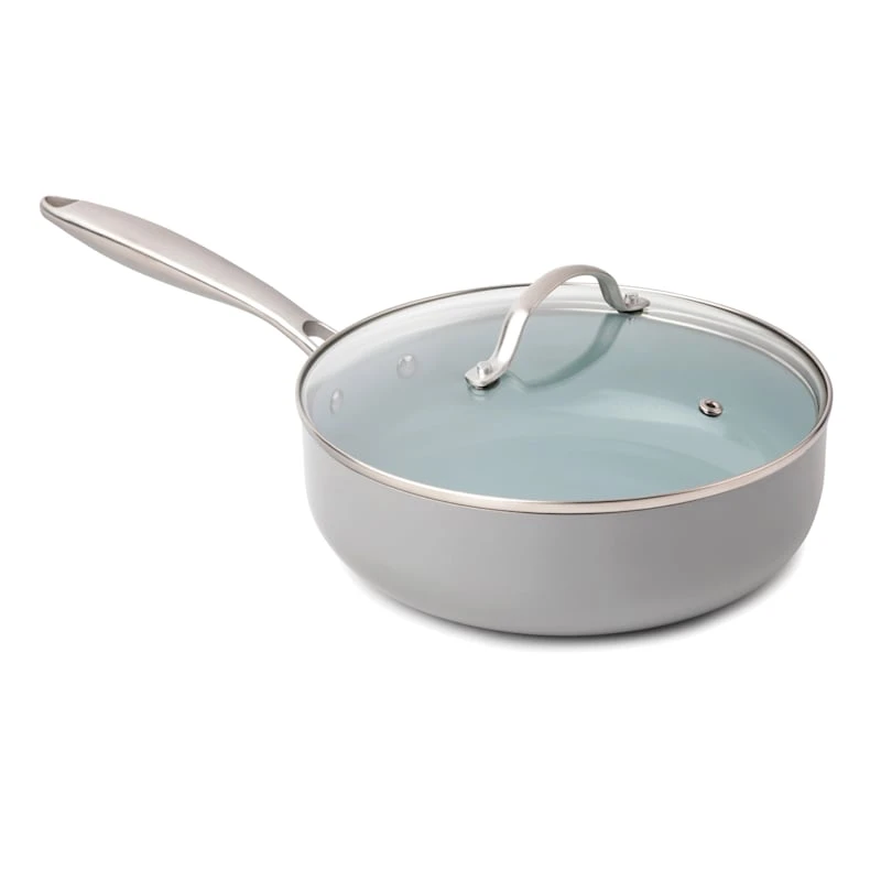 Laila Ali 10-Piece Non-Stick Ceramic Cookware Set, Blue 6 Laila Ali 10-Piece Non-Stick Ceramic Cookware Set, Blue - Image 4