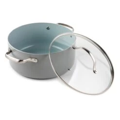 Laila Ali 5-Quart Non-Stick Ceramic Dutch Oven, Dusty Blue 5 Laila Ali 5-Quart Non-Stick Ceramic Dutch Oven, Dusty Blue -Cheap Cookware Store laila ali 5 quart non stick ceramic dutch oven dusty blue 1