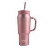 Laila Ali Matte Metallic Pink Basin Bottle, 30oz -Cheap Cookware Store laila ali matte metallic pink basin bottle 30oz