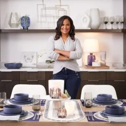 Laila Ali Modern Living Blue Beaded Table Runner, 36x13 9 Laila Ali Modern Living Blue Beaded Table Runner, 36x13 -Cheap Cookware Store laila ali modern living blue beaded table runner 36x13 4